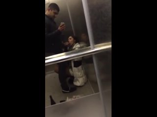 a young russian slut sucks cock to a caucasian in an elevator. inkwell swallows drunk fucking hard sex russian homemade porn